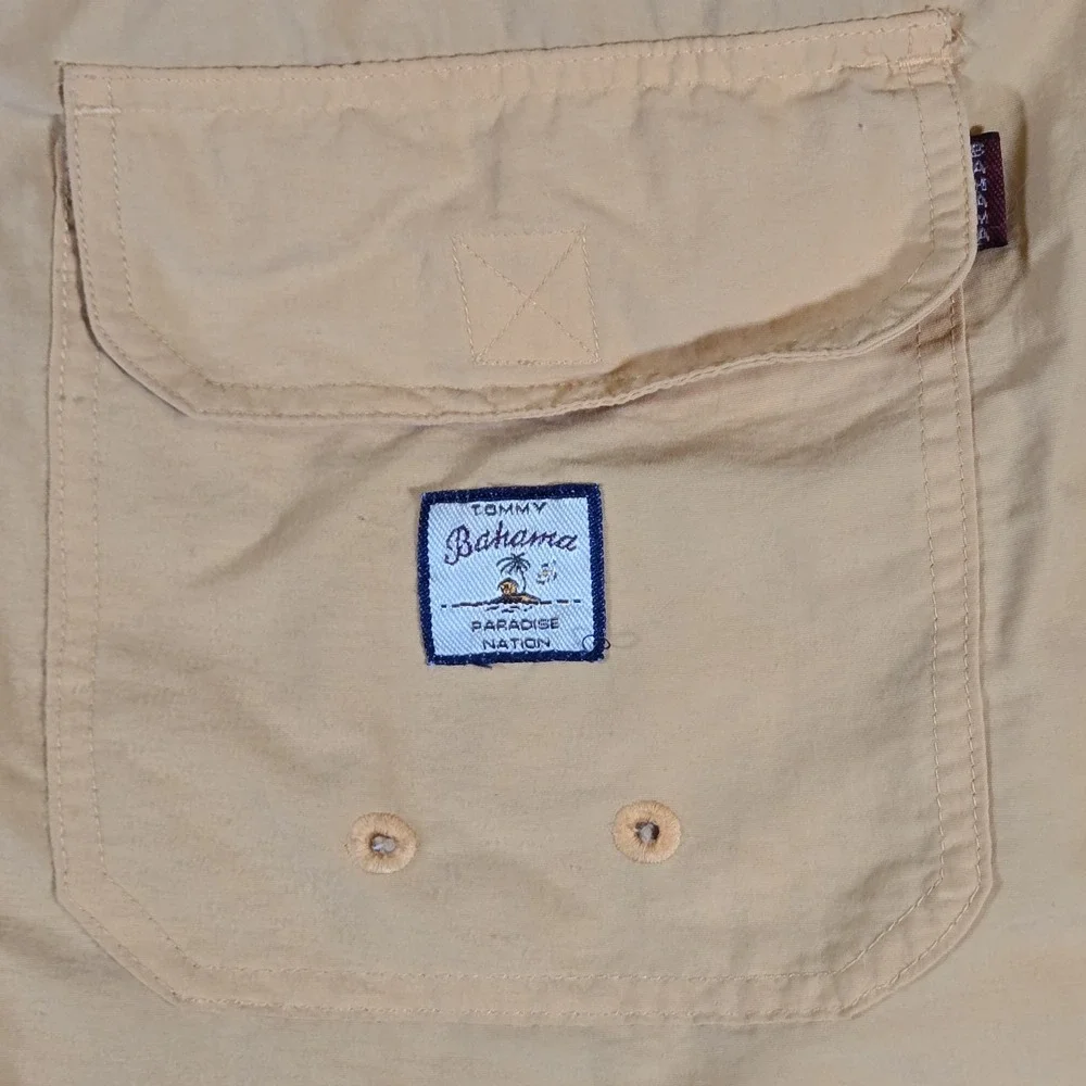 Tommy Bahama Relax Bungalow Brand Swim Shorts Men's Lined Mustard Yellow Size XL